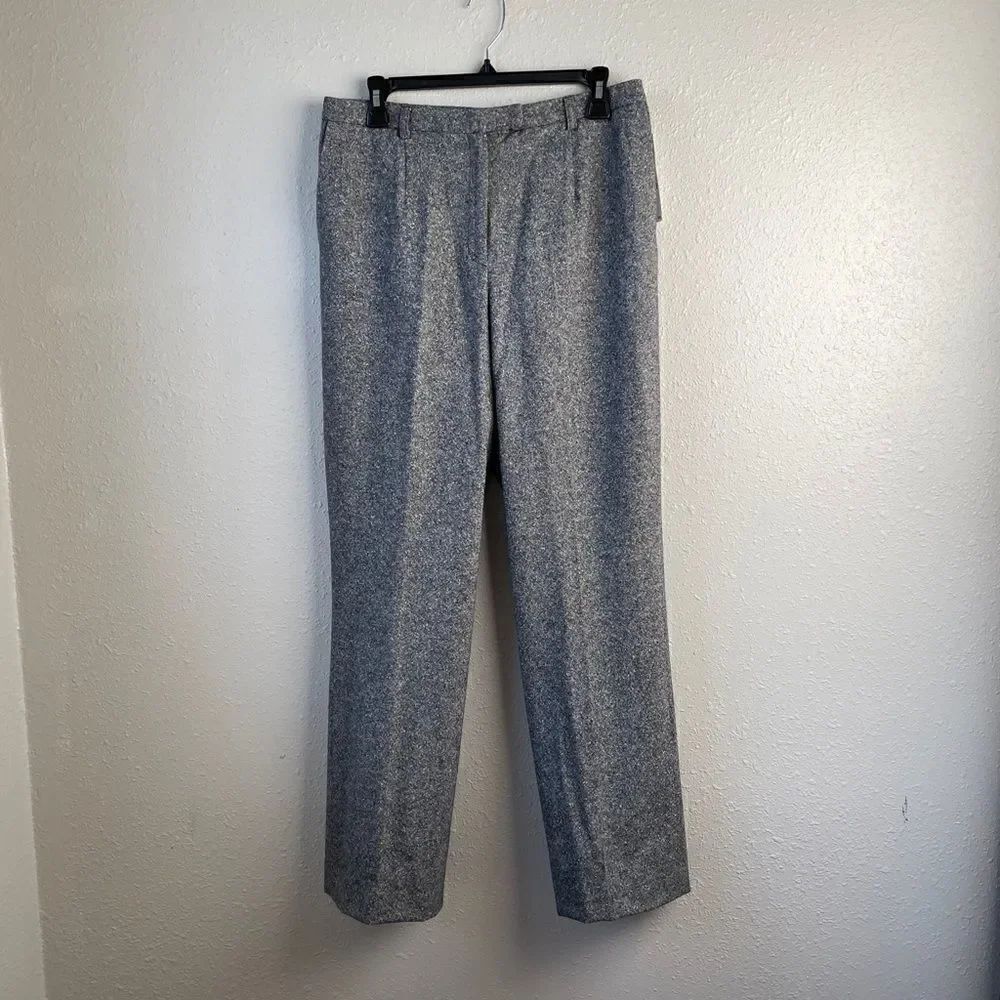 NWT Pendleton Gray Wool Slack Pants Size 10